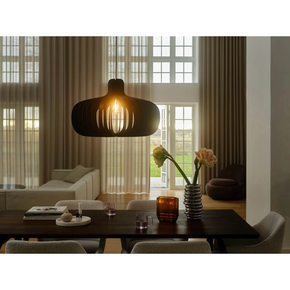 Design pendant lamp Hazo black Ø 66,5cm Nordlux 5704924024283