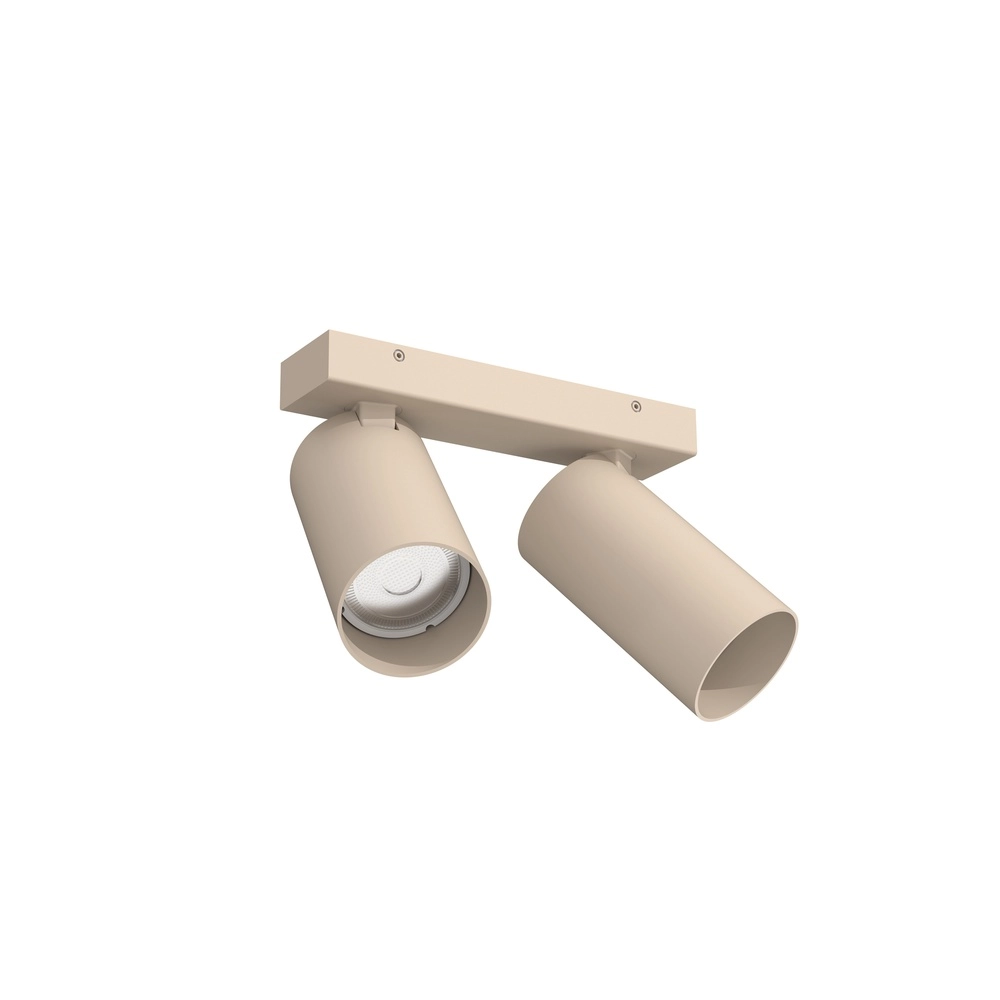 Double surface-mounted spot Mono sand brown