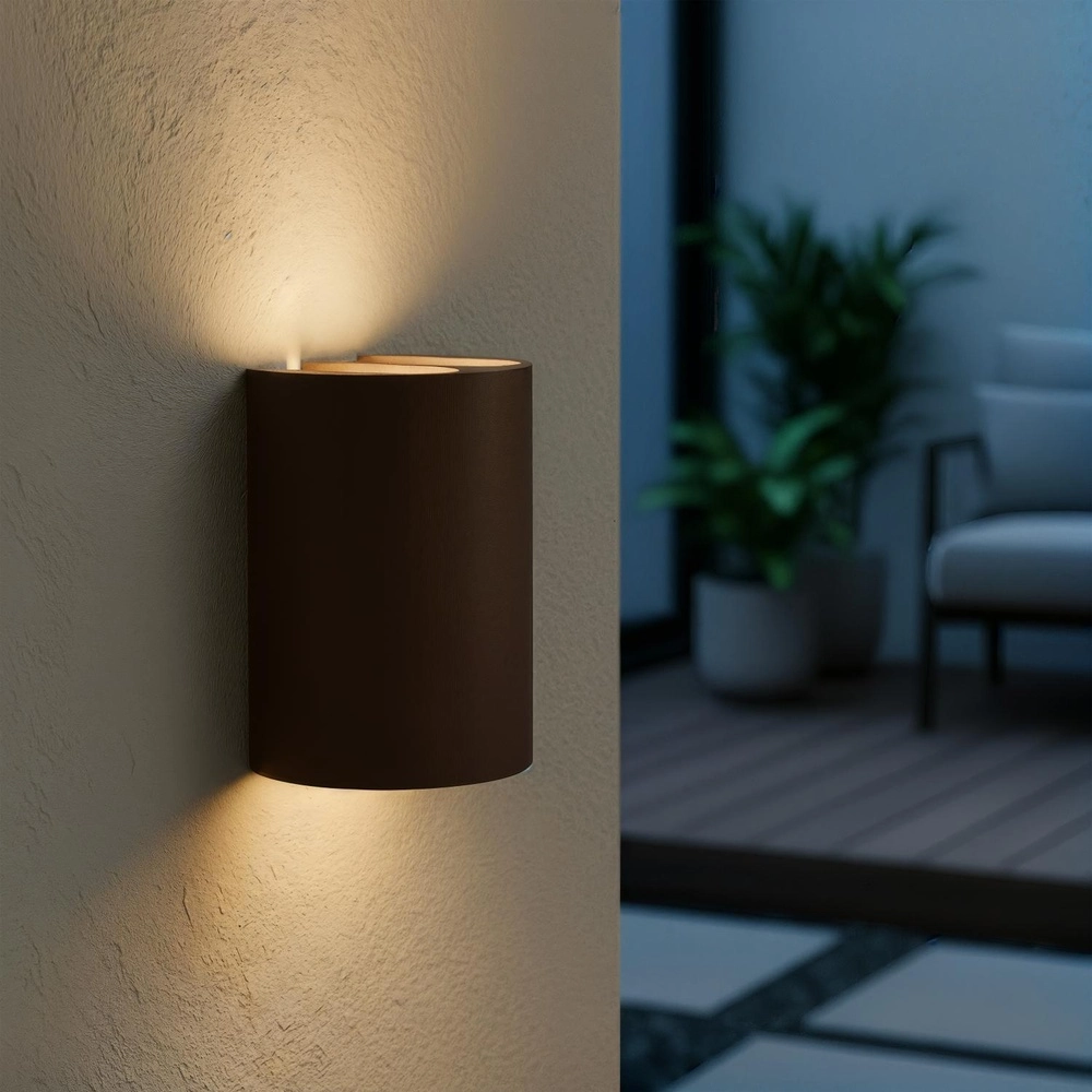 Design wall lamp York Rusty brown Lucide 5411212334145