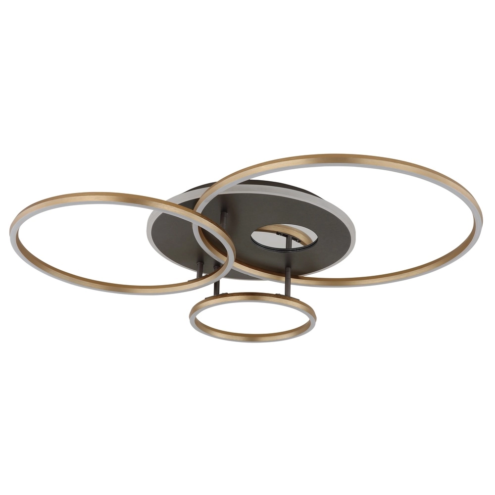 Modern ceiling lamp Invertina gold 90cm Globo 9007371572403