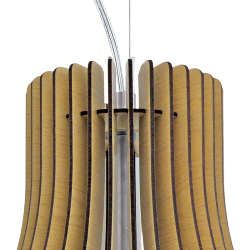 Pendant lamp Tindori 50cm light brown wood Eglo 9002759962142