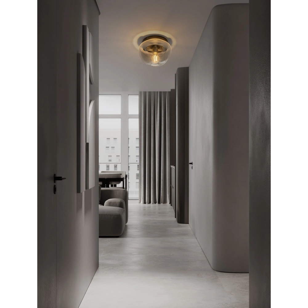 Ceiling lamp Ebony smoke glass Ø 24.5cm Lyora 5212017483553