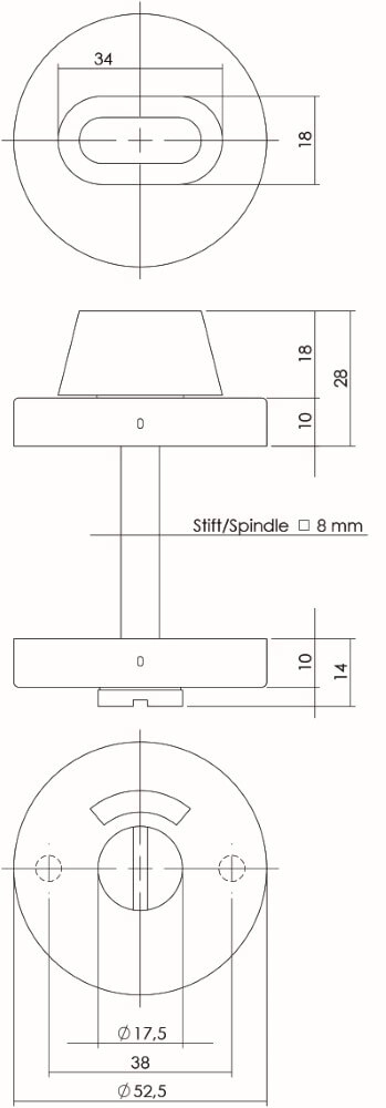 Toilet closure Tira concealed stainless steel Intersteel 8714186039885