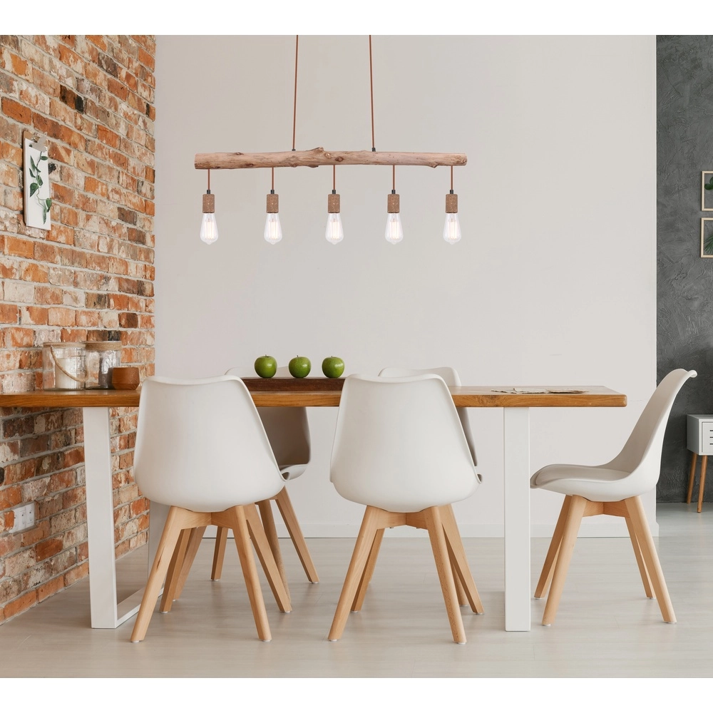 Dining room pendant lamp Jakob rust brown Globo 9007371389636