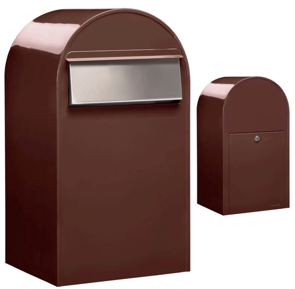 Mailbox Grande B 8017 i Dark brown