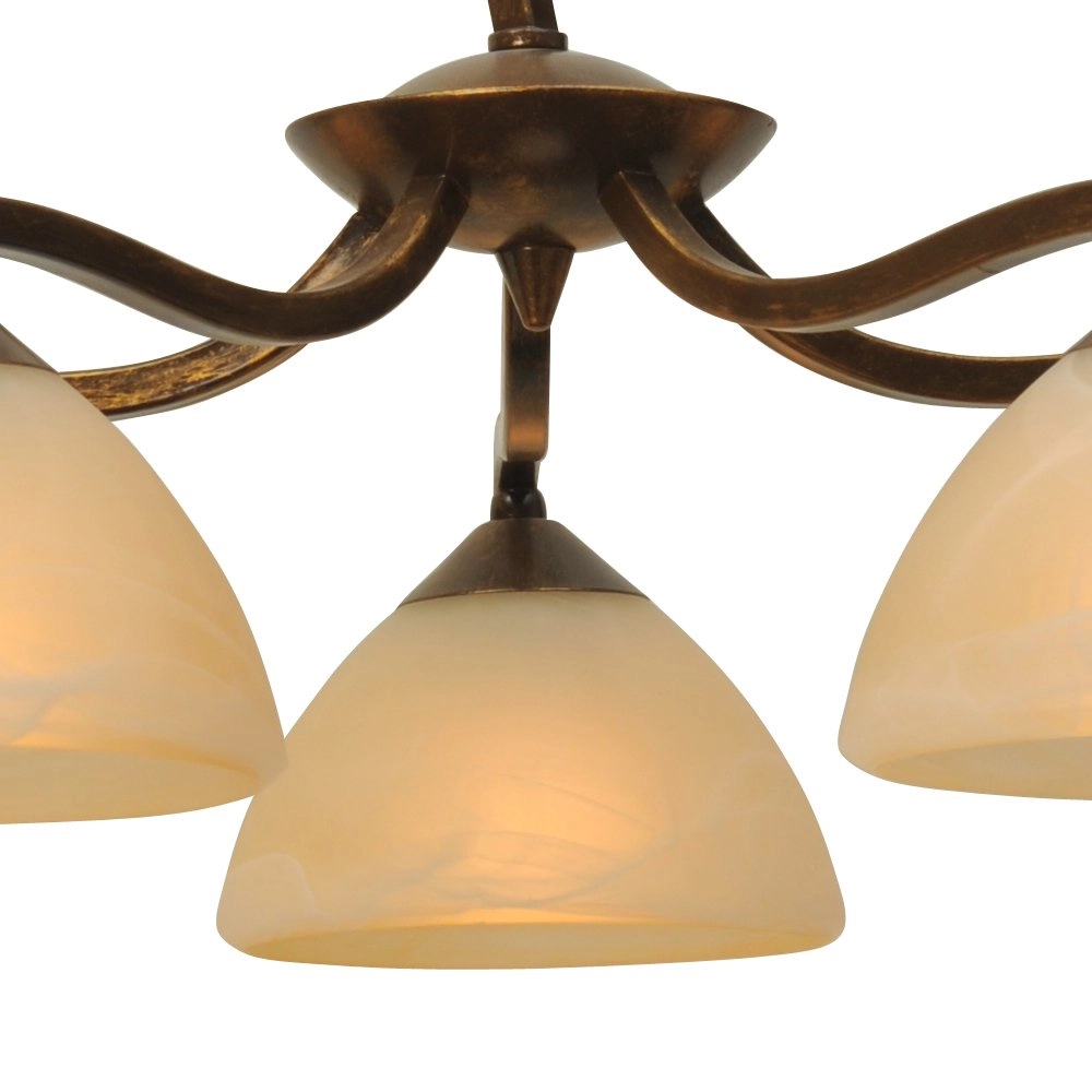 Dining room hanging lamp Bolzano 5-light bronze brown Masterlight 8718121040363