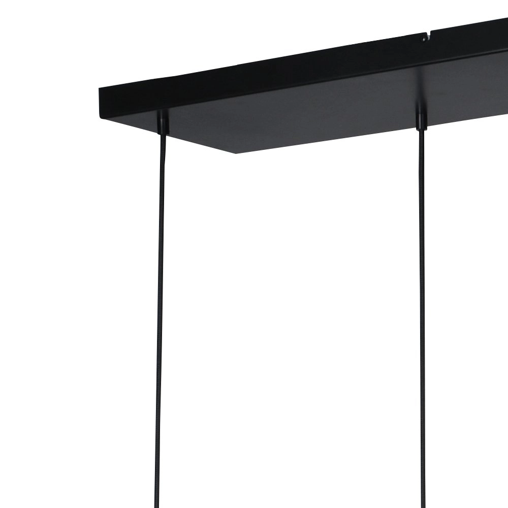 Black dining room hanging lamp Bounty 6-light round glass Masterlight 8718121247915