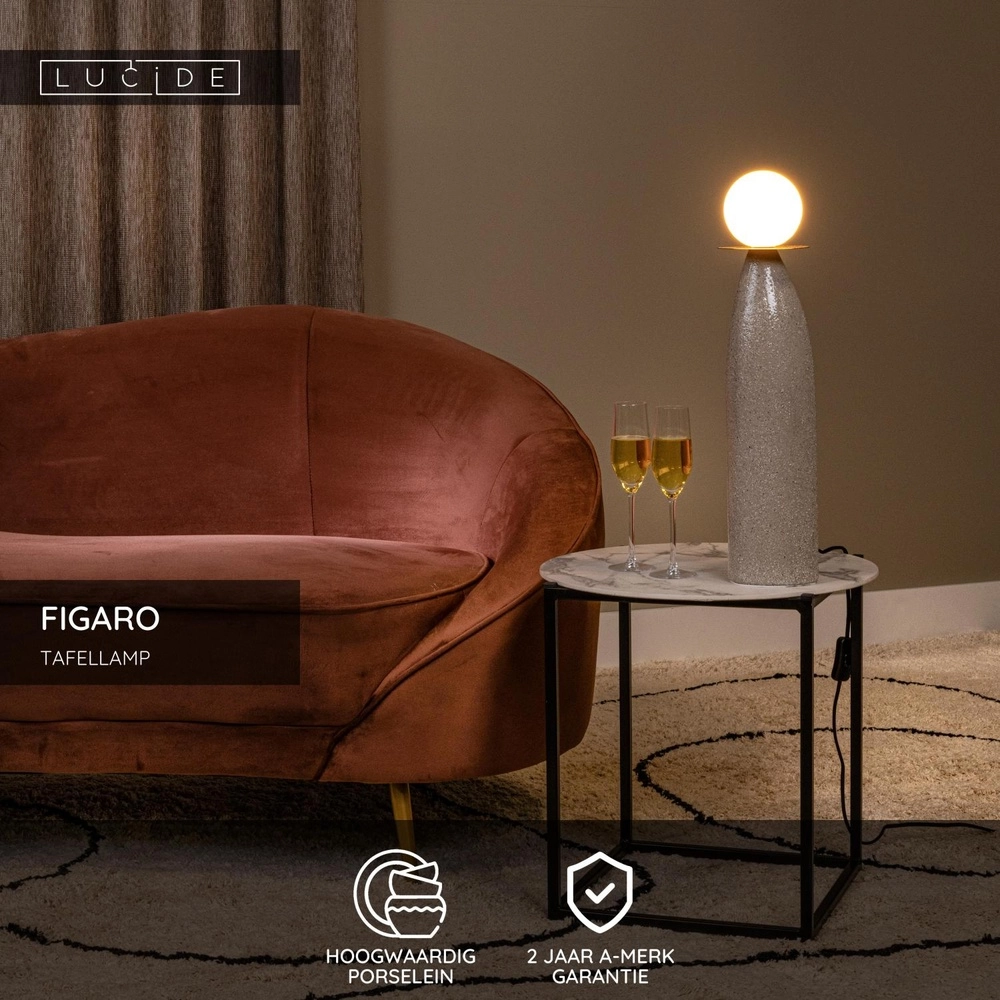 Unique table lamp Figaro 53.5cm Lucide 5411212134905