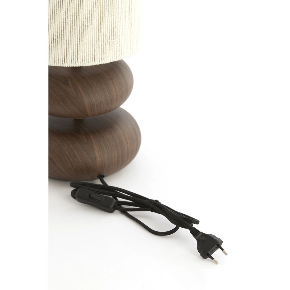 Table lamp Danialo 50.5cm - dark wood Light & Living 8717807815202