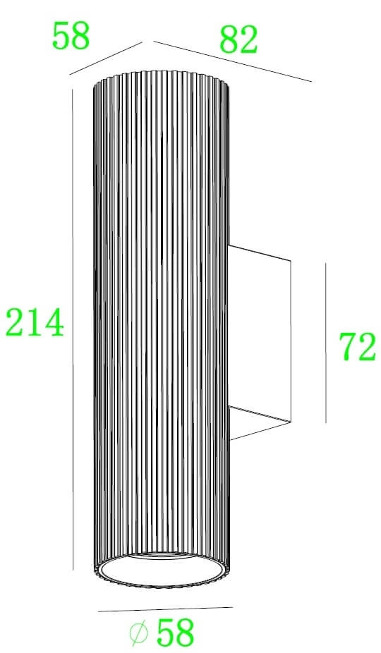 Wall lamp Onis Up/Down - Gold with Black Lyora 4255805301920