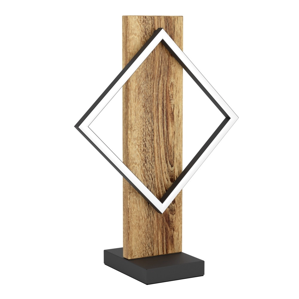 Design table lamp Boyal black with dark wood