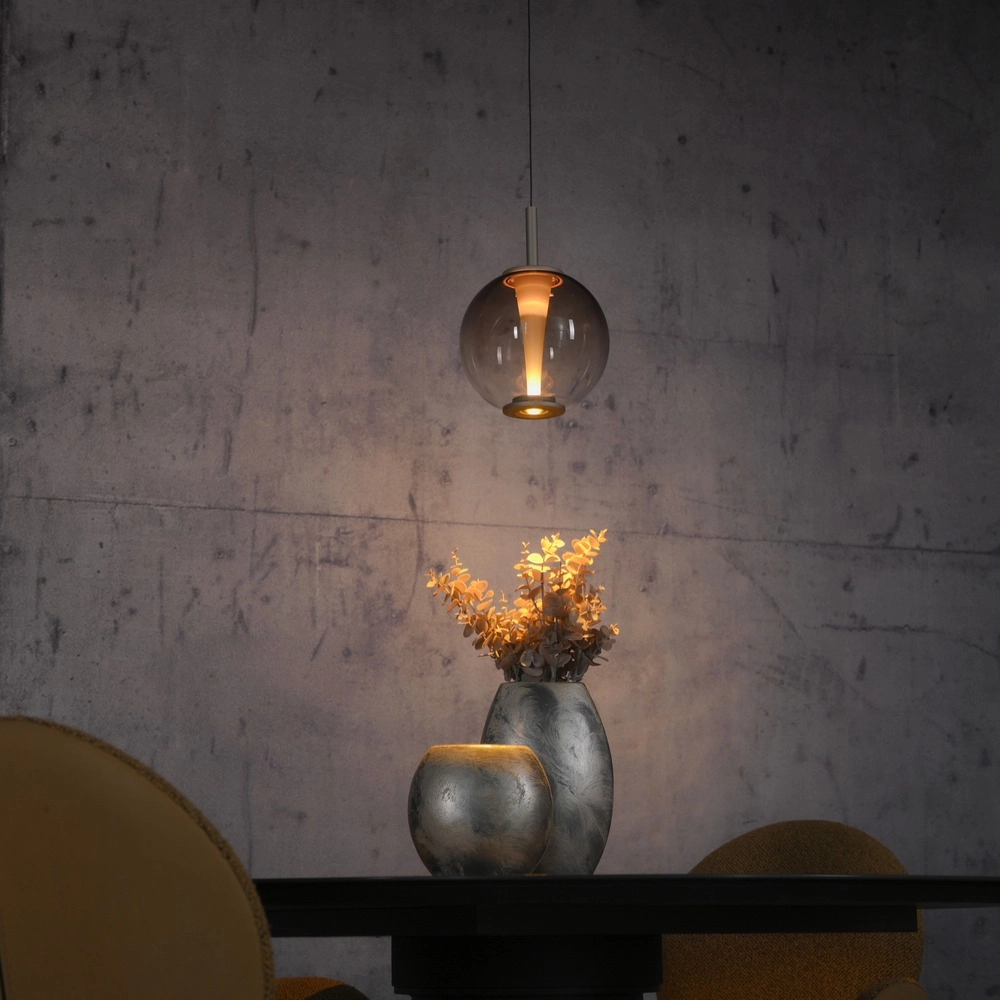 Led pendant light Pure Infinity with amber glass - Ø 18cm Paul Neuhaus 4012248399040