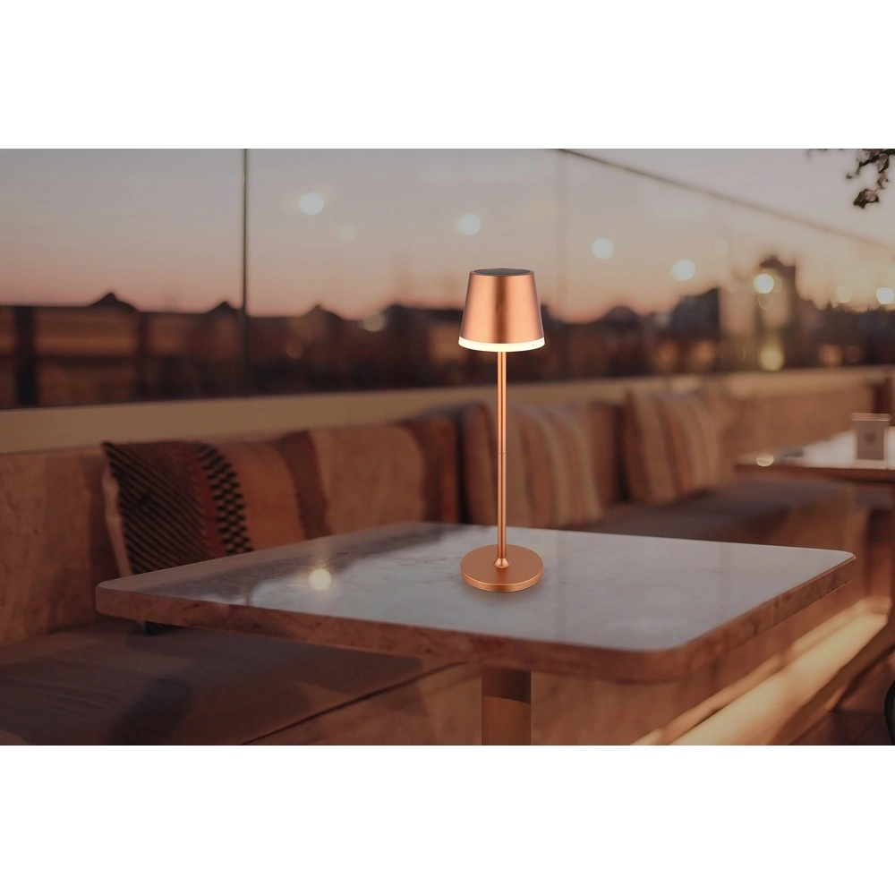 Solar table lamp Vannieso Champagne Globo 9007371487356