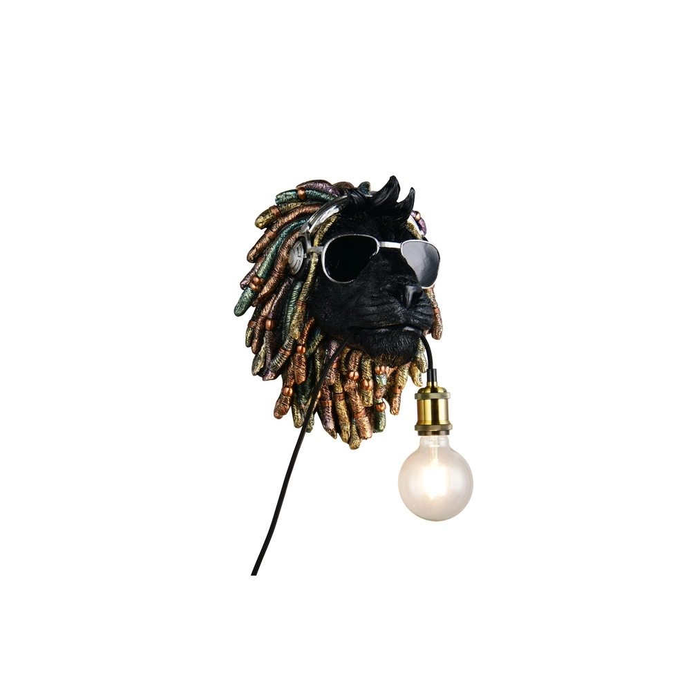 Wall lamp Leo black