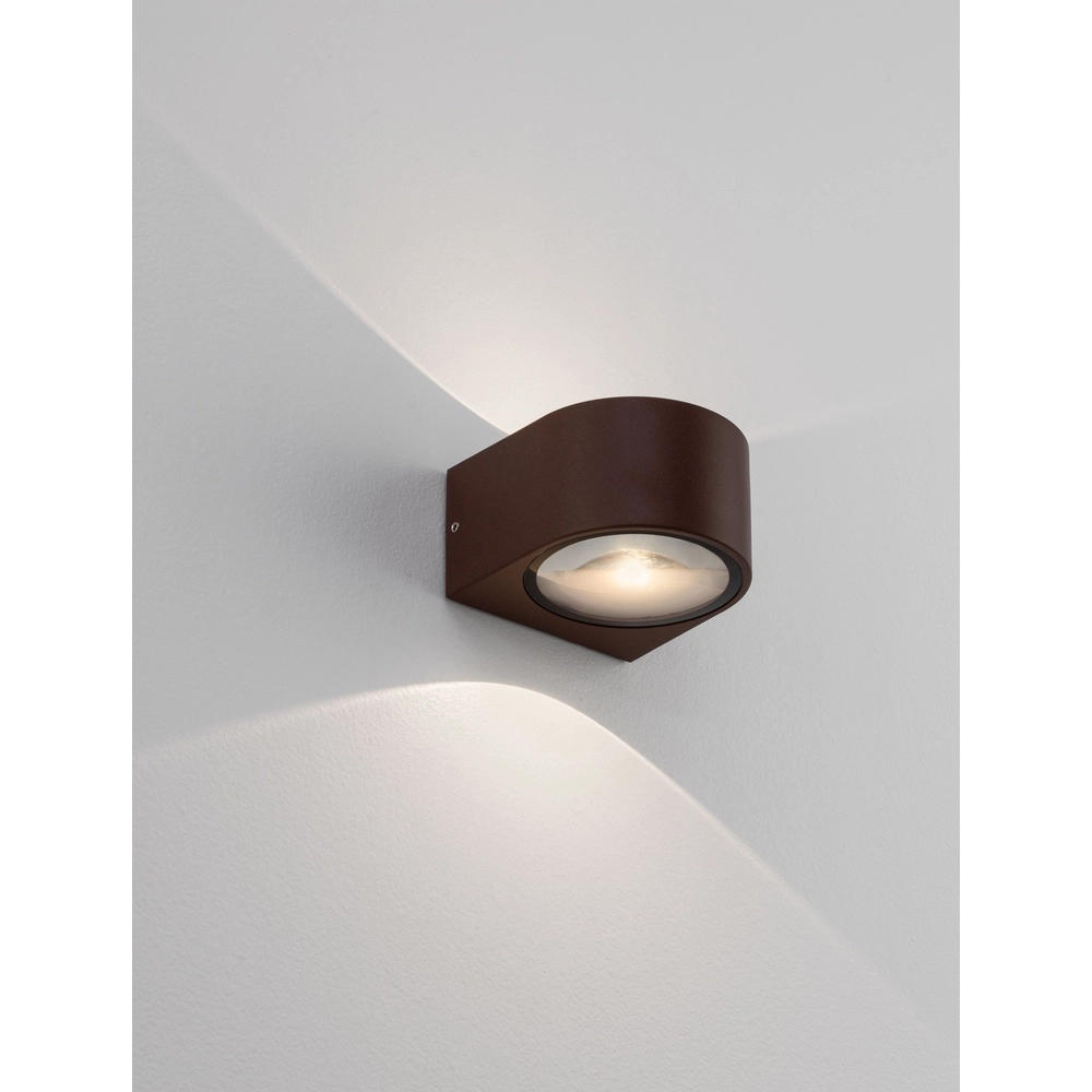 Surface-mounted spot Opera Up & Down Rust Brown