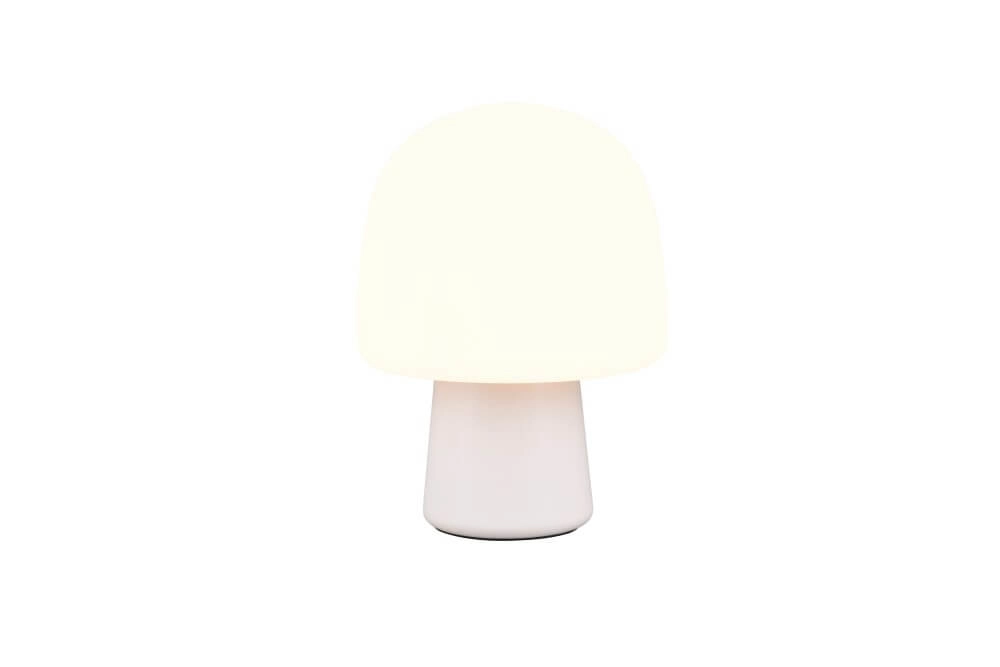 Mushroom table lamp Steen white glass Trio 4017807616484