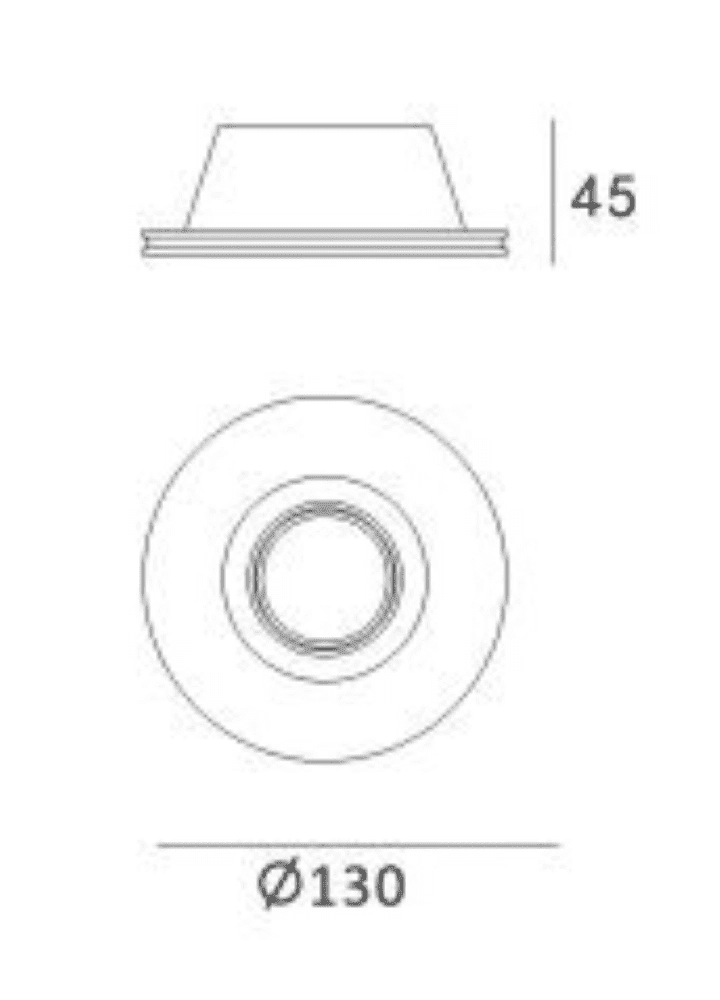 Plaster recessed spot Vieira Artdelight 8719831730490