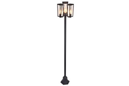 Unique garden lamp Pine 3-light black