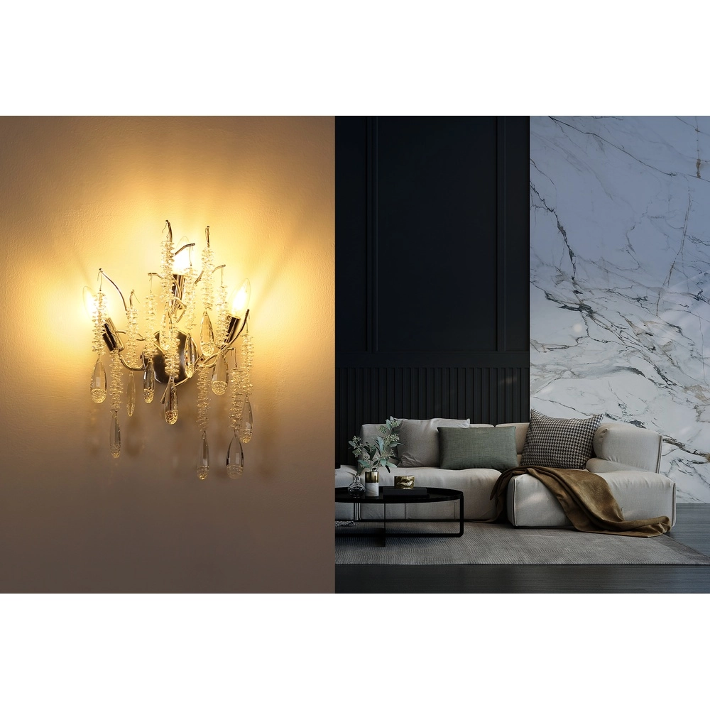 Wall lamp Kinga silver grey Globo 9007371573004