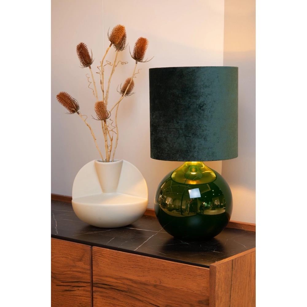 Green table lamp Esterad Ø 24cm Lucide 5411212105943