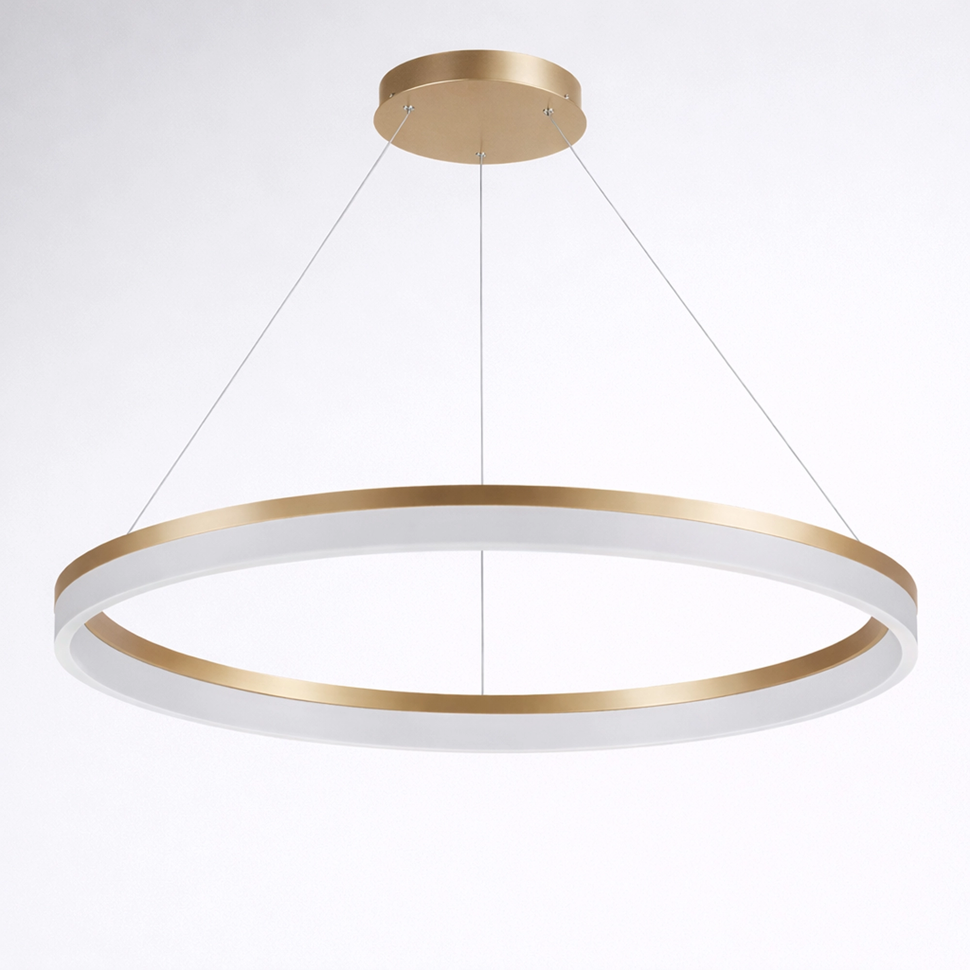 Sleek pendant lamp Ara Ø 100cm gold Lyora 5053423316048
