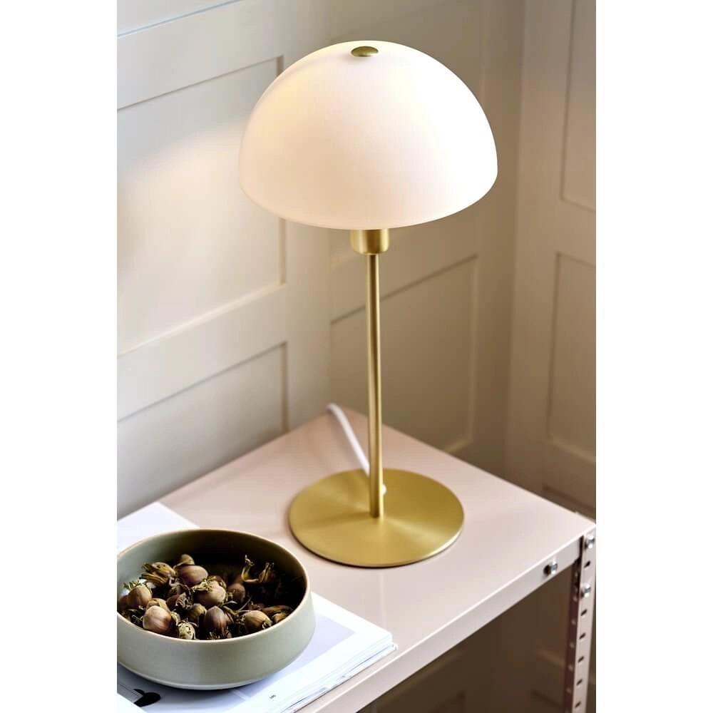 Table lamp Ellen brass with white Nordlux 5704924005503