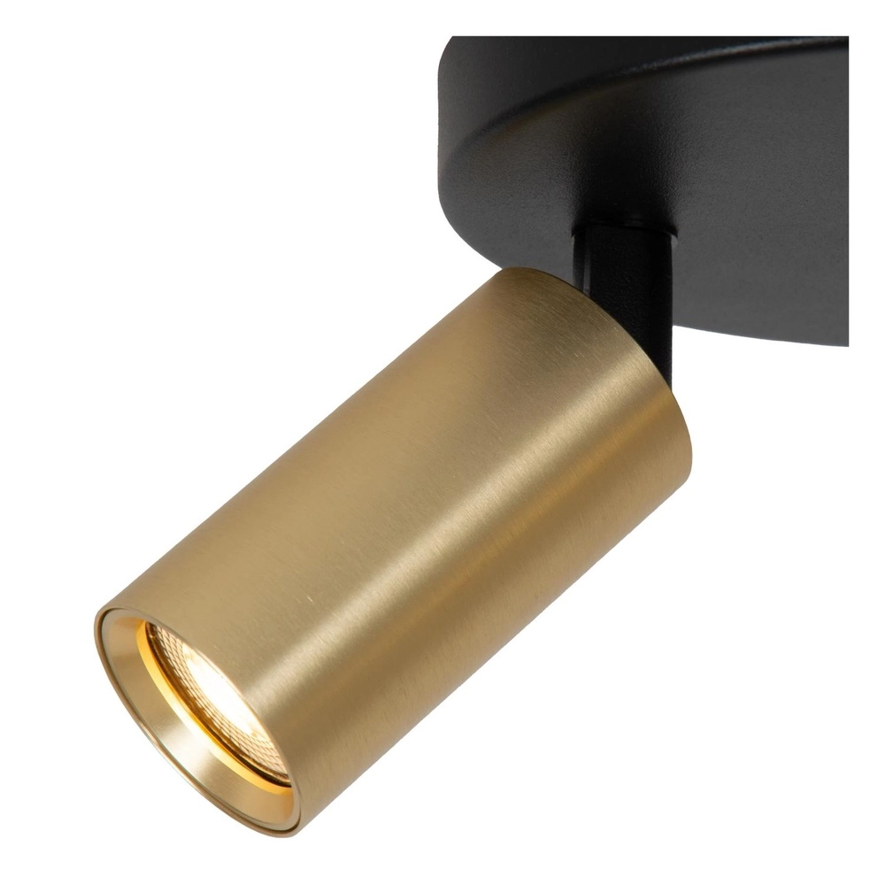 Ceiling spotlight Ritmo mini GU10 3-light gold Lucide 5411212094018