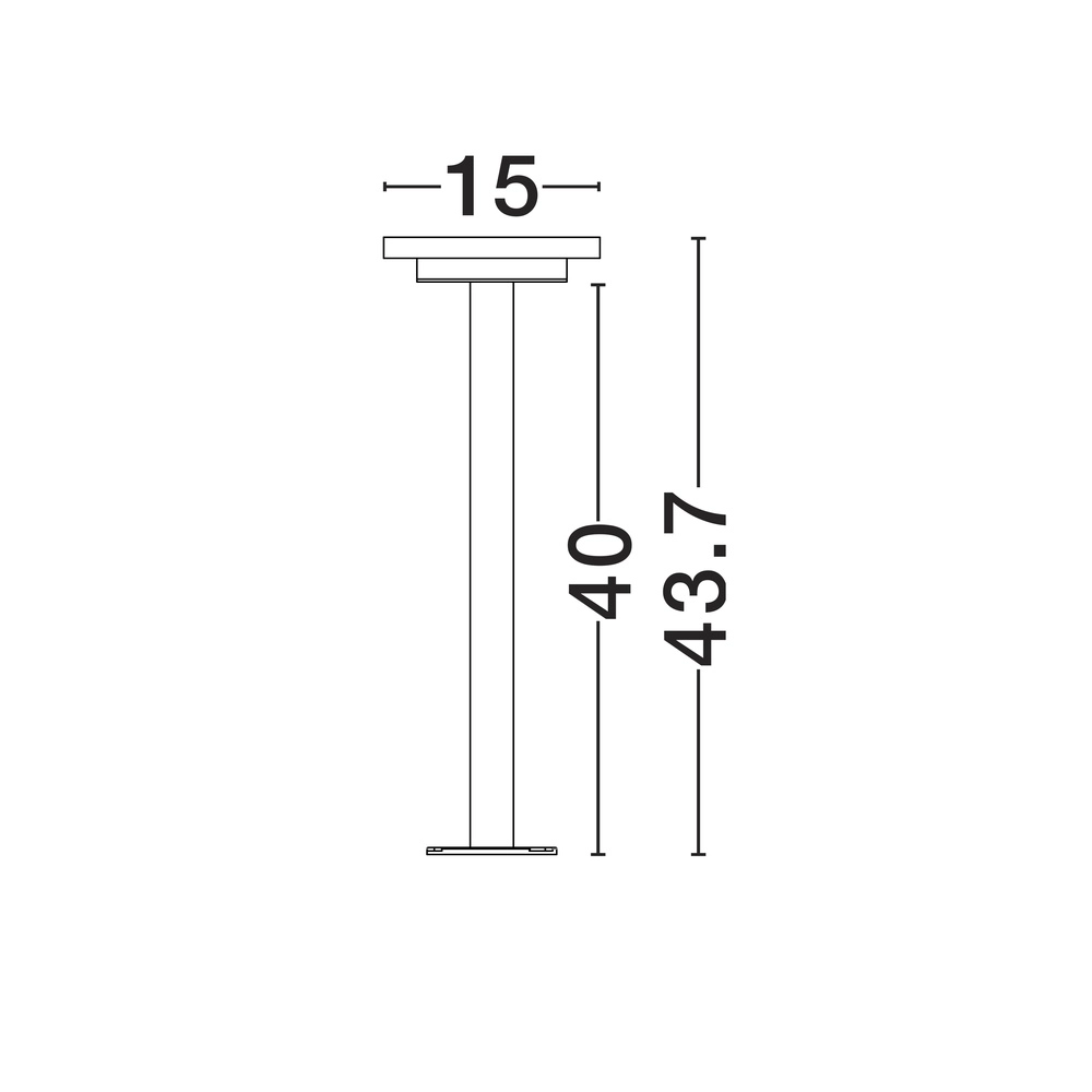 Garden lamp Nitro Design Black 43.7cm Lyora 5212017453129