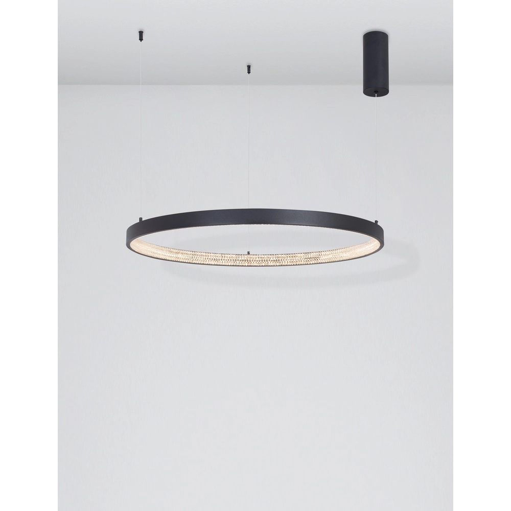 Pendant lamp Preston black Ø 80cm