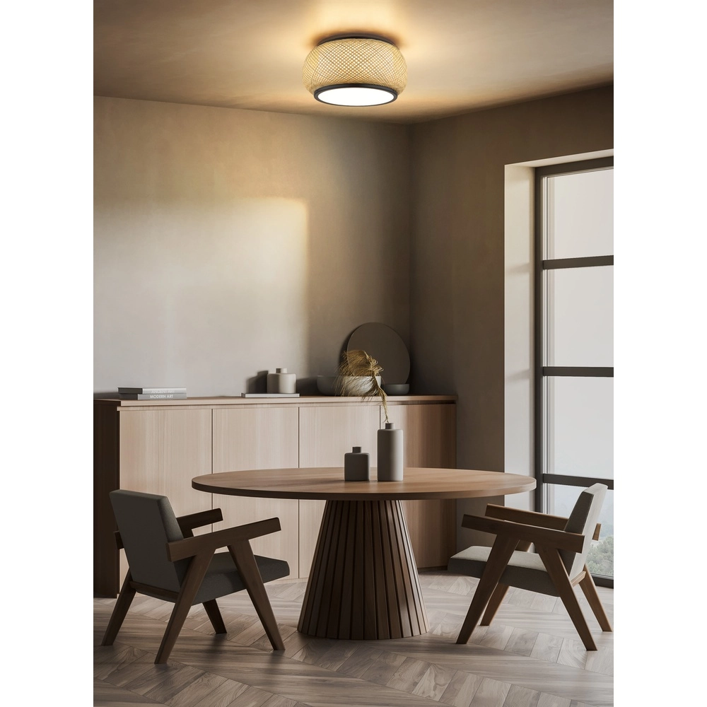 Ceiling lamp Bambora with bamboo Ø 38cm Globo 9007371575794