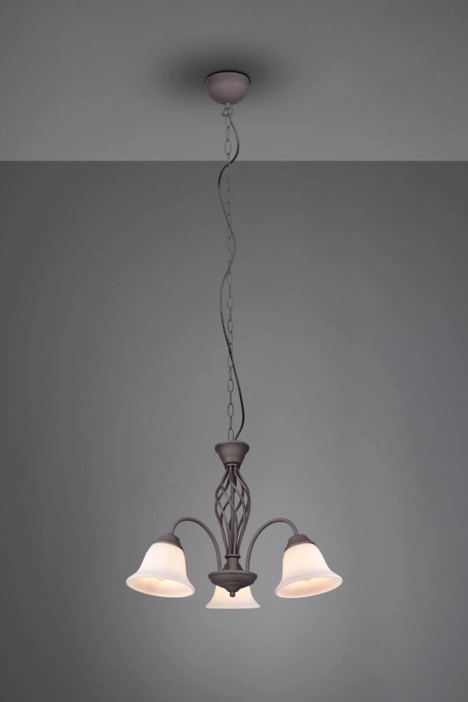 Chandelier Rustica 55cm 3-light rust brown Trio 4017807504675