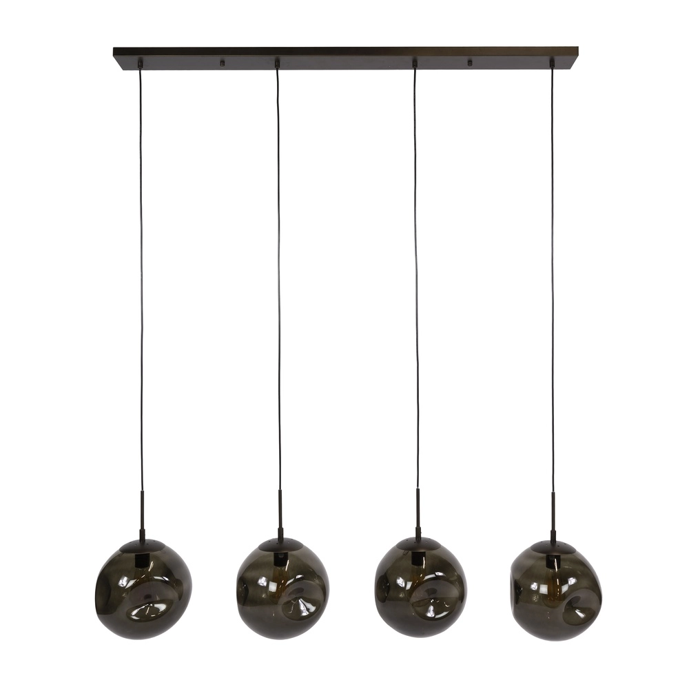 Glass pendant lamp Stellar 4-lights - Ø 25cm Lyora 8716803511675