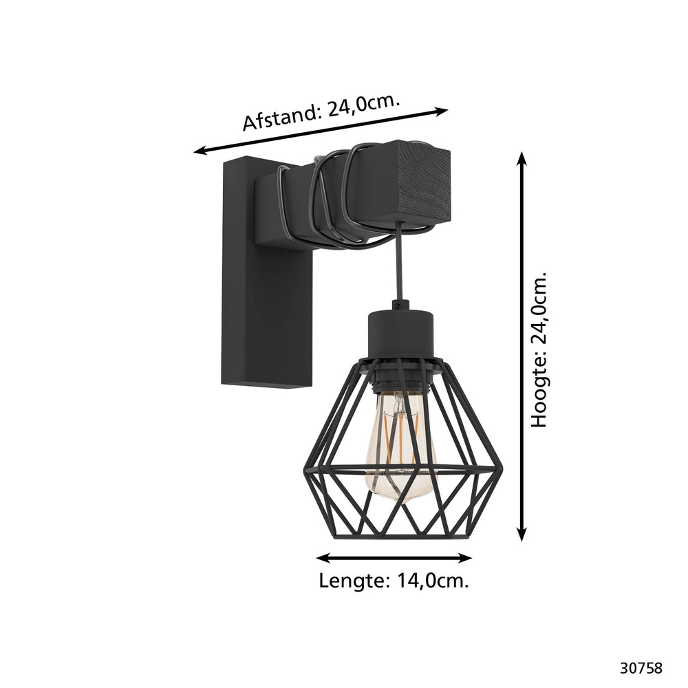 Country wall lamp Townshend 5 Eglo 9002759307585