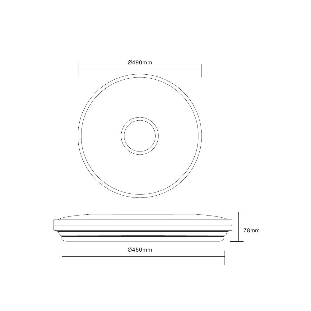 Ceiling lamp Rena white Globo 9007371379408