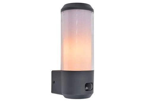 Anthracite wall lamp Heros with sensor