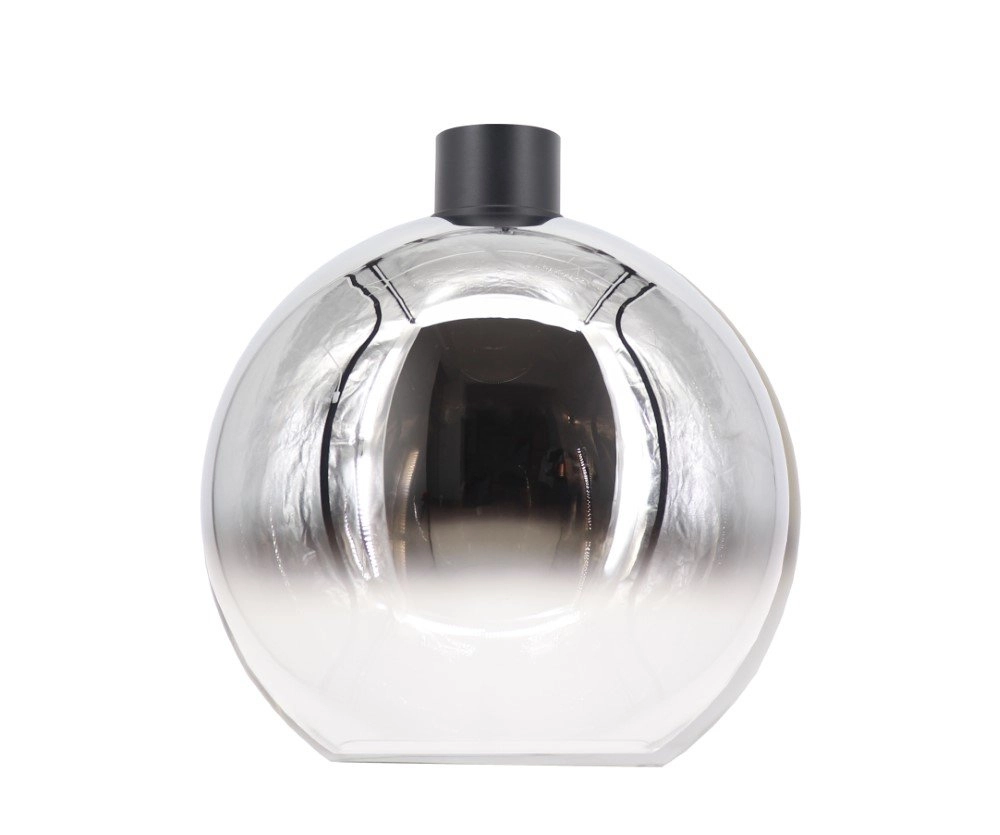 Chrome ceiling lamp Rosario Ø 40cm