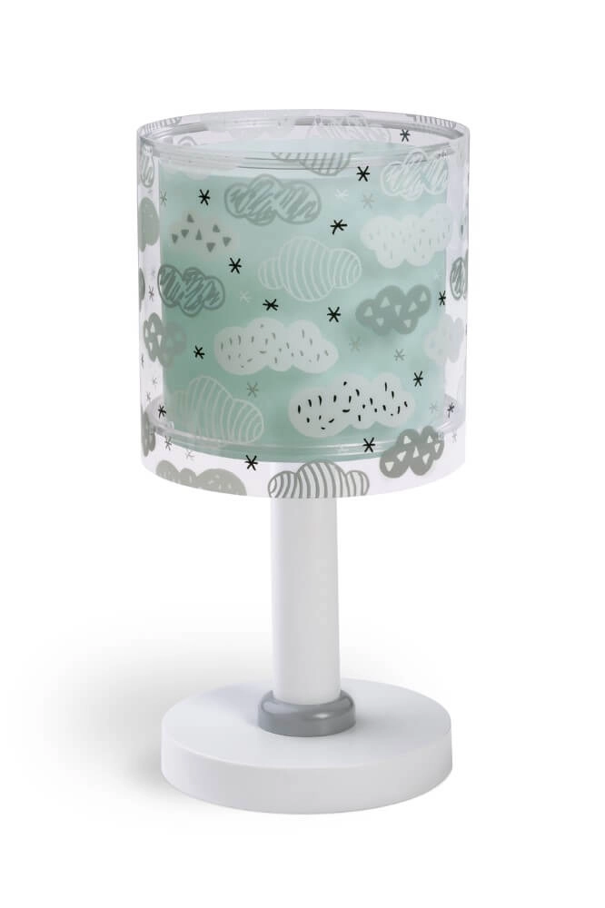 Children's room table lamp Clouds turquoise