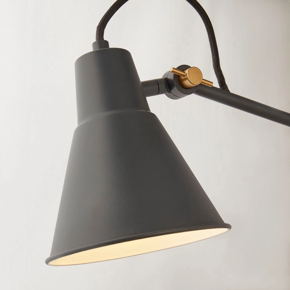Fold-out wall lamp Swing Arm anthracite Searchlight 5053423206332
