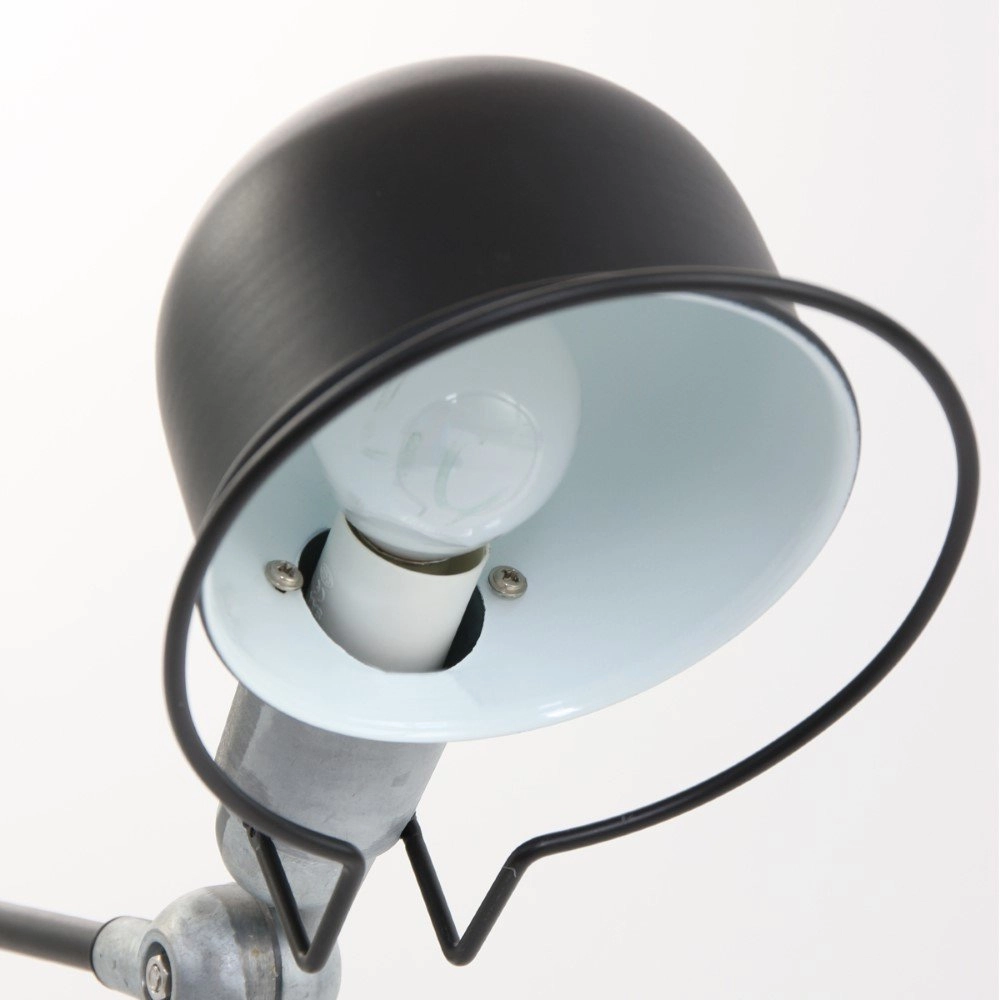Rustic desk lamp Davin Black with vintage grey Steinhauer 8712746102017