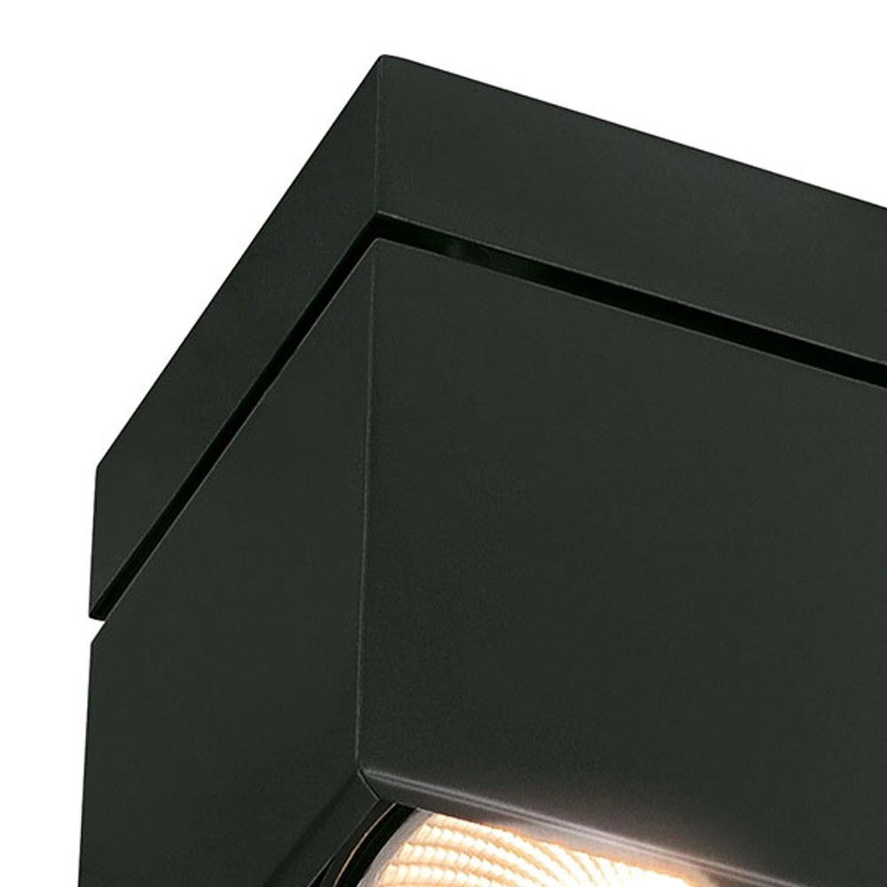 Ceiling spotlight Kardamod  Square 1-light black SLV 4024163149754