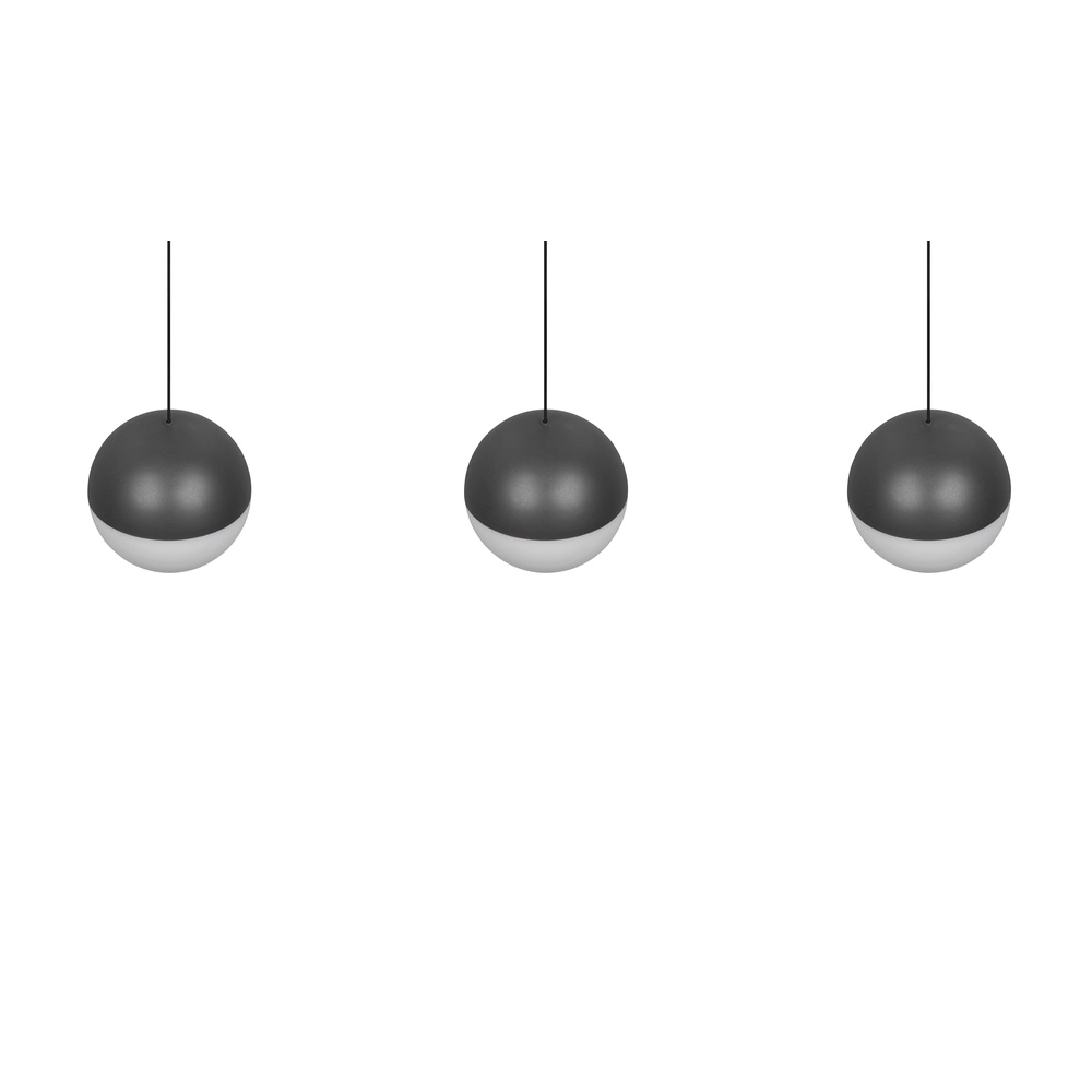 3-light pendant lamp Senta anthracite Trio 4017807697858