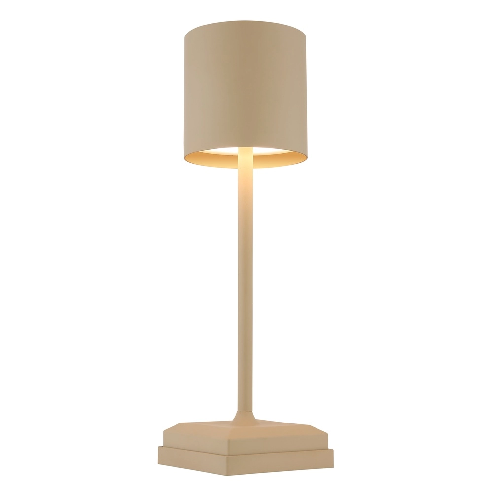 Modern table lamp Dixon Sand Brown Rechargeable Globo 9007371531394