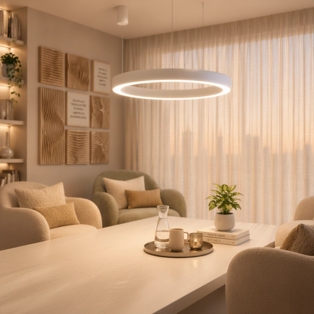 Pendant lamp Morbido white Ø 80cm