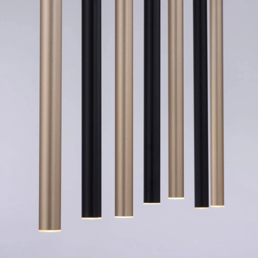 Unique pendant lamp Flute 7-light Paul Neuhaus 4012248374771
