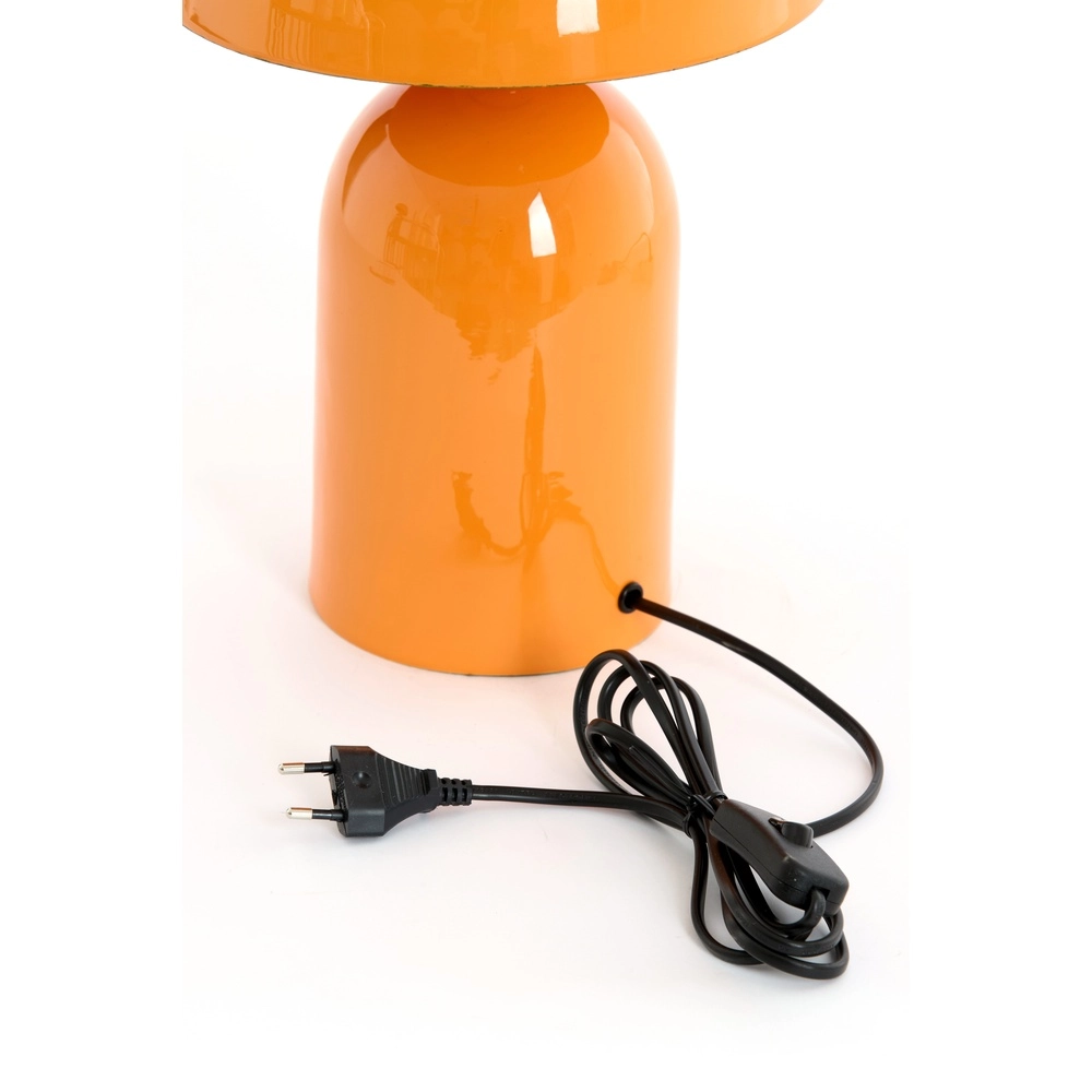 Mushroom table lamp Tolima gloss orange - Ø 23cm Light & Living 8717807807825