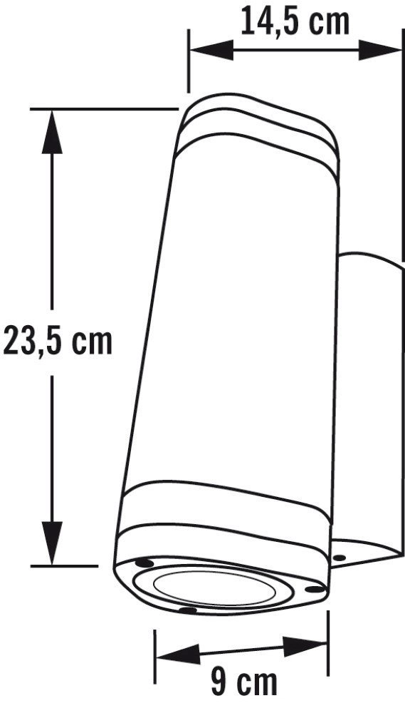 Wall spotlight Modena Up - Down 2-light 23cm white KonstSmide 7318307512250