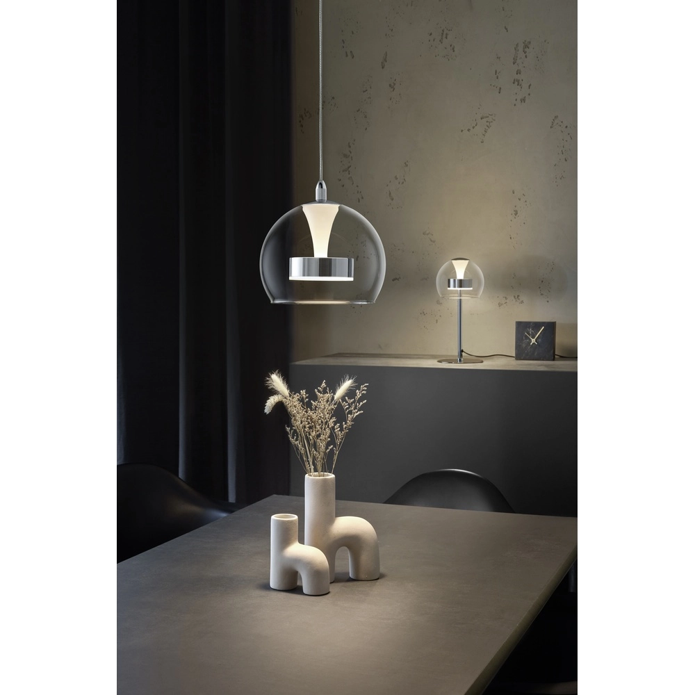 Pendant lamp Flynt only chrome Trio 4017807670981