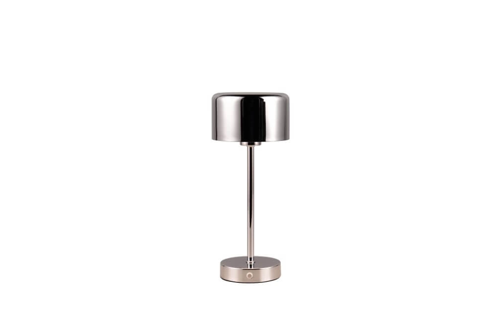 Rechargeable table lamp Jeff chromium