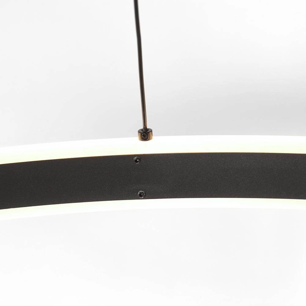 Design pendant lamp Ringlux black Ø 100cm Steinhauer 8712746171686