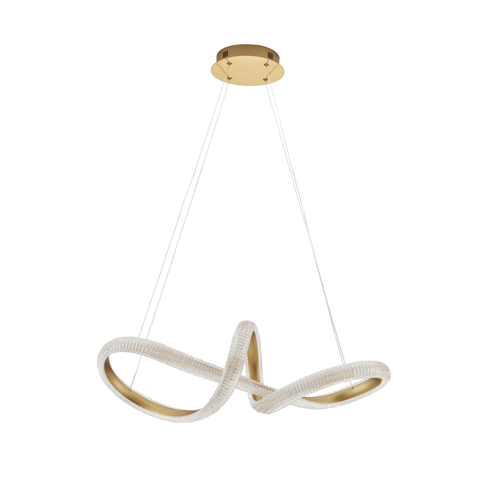 Pendant lamp Medora Curl gold 75cm Lyora 5212017433442